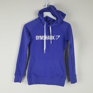 GYMSHARK Hoodie Purple & White Sz XS
